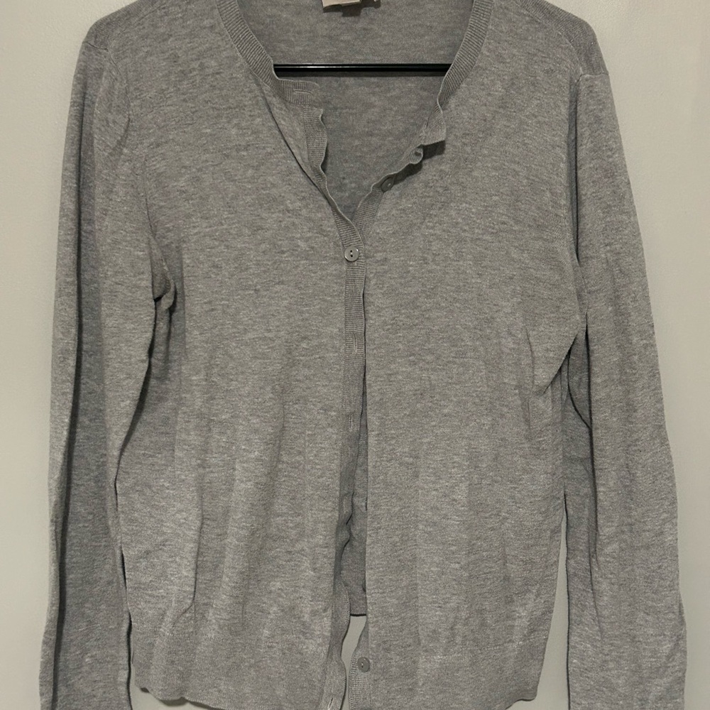 LOFT Heather Gray Women's Cardigan
